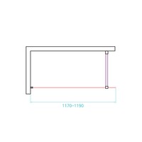 Inloopdouche Van Rijn ST01 Met Stabilisatiestang En Middenband 120x200 cm 8 mm Chroom