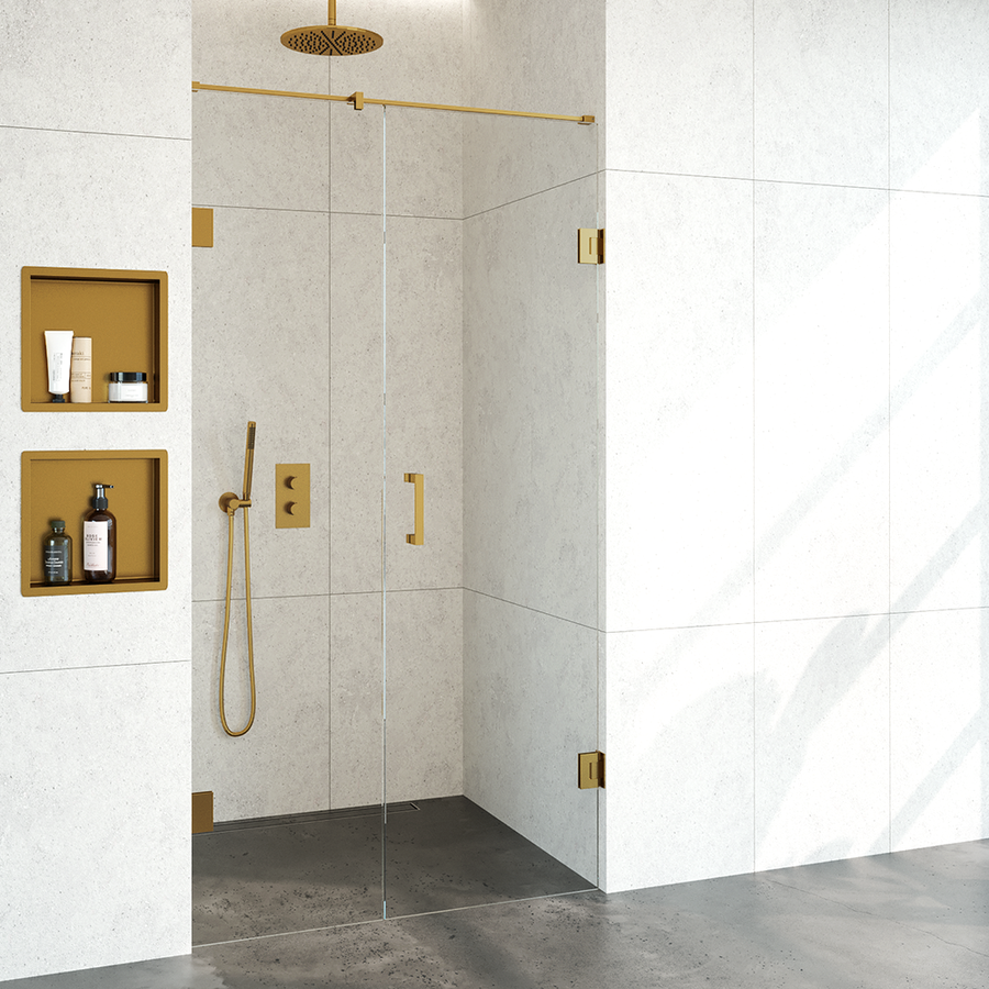 Nisdeur Compleet Just Creating Profielloos 2-Delig 110x200 cm 50/60 Goud