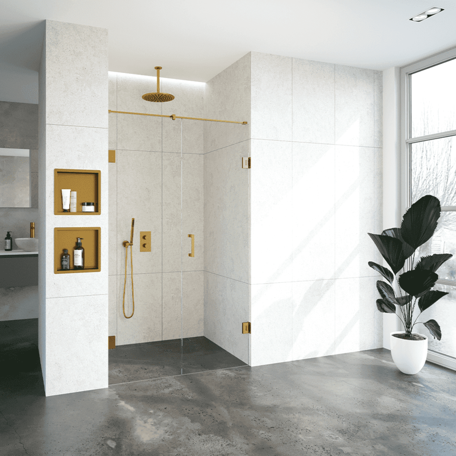 Nisdeur Compleet Just Creating Profielloos 2-Delig 120x200 cm 60/60 Goud