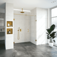 Nisdeur Compleet Just Creating Profielloos 2-Delig 160x200 cm 90/70 Goud