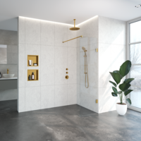 Inloopdouche Compleet Just Creating Profielloos 60 cm Goud