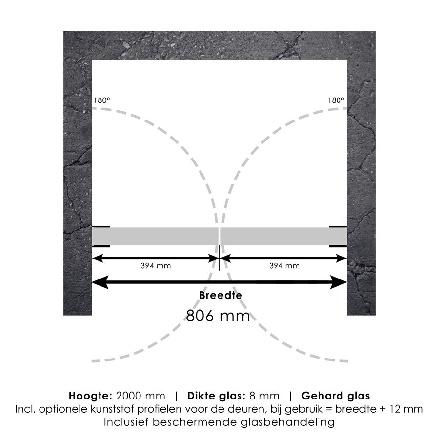 Pendeldeuren Compleet Just Creating Profielloos 80x200 cm Goud