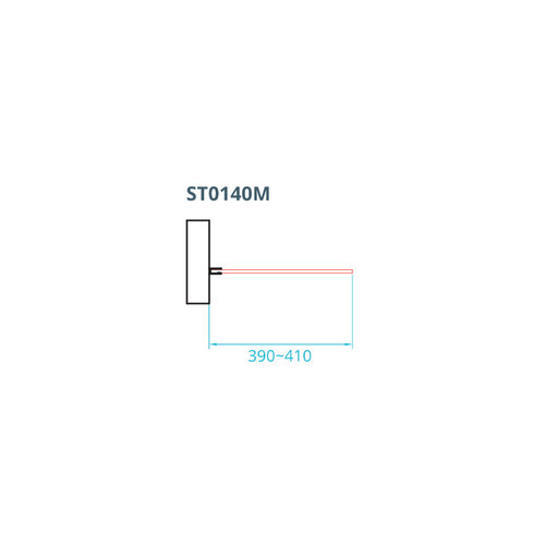 Inloopdouche Van Rijn ST01 Zonder Stabilisatiestang 40x200 cm Helder Glas 8 mm Mat Zwart 