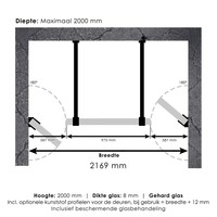 Niscabine XL Compleet Just Creating 220x200 cm 60/100/60 RVS