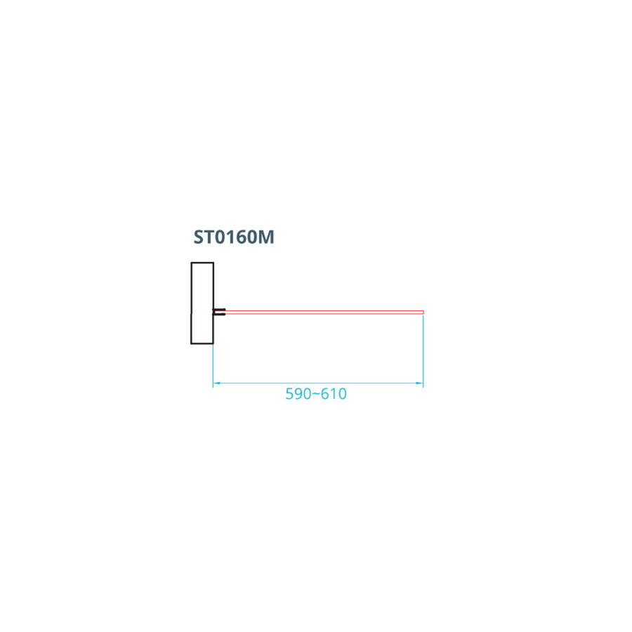 Inloopdouche Van Rijn ST01 Zonder Stabilisatiestang 60x200 cm Helder Glas 8 mm Mat Zwart