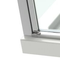 Nisdeur Van Rijn ST02 Draaideur 90x200 cm 6 mm Chroom