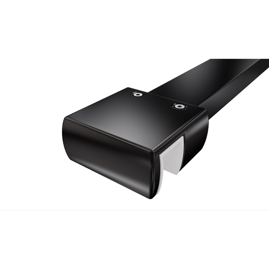 Inloopdouche Van Rijn ST04 Met Stabilisatiestang 120x200 cm 8 mm Helder Glas Zwart