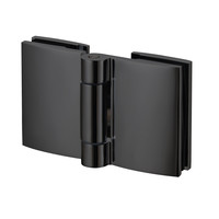 Nisdeur Van Rijn ST05 Draaideur Met Vaste Wand 100x200 cm 8 mm Zwart