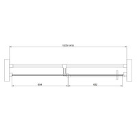 Nisdeur Van Rijn ST05 Draaideur Met Vaste Wand 140x200 cm 8 mm Chroom