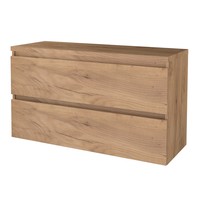Badmeubelset Aquasplash Salt 120x46cm Greeploos 2 Lades Met Afdekplaat Whisky Oak