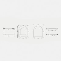 Toiletzitting Salenzi Form Slim met Softclose Glans Roze