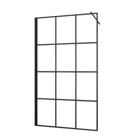 Inloopdouche Allibert Loft Game 157-159x200 cm Zwart