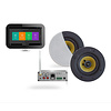 Music Center Aquasound N-Joy Controller (IPX7) + Wand Lader + Samba 4065 Speakerset + Wifi-Audio Versterker 50 Watt Wit