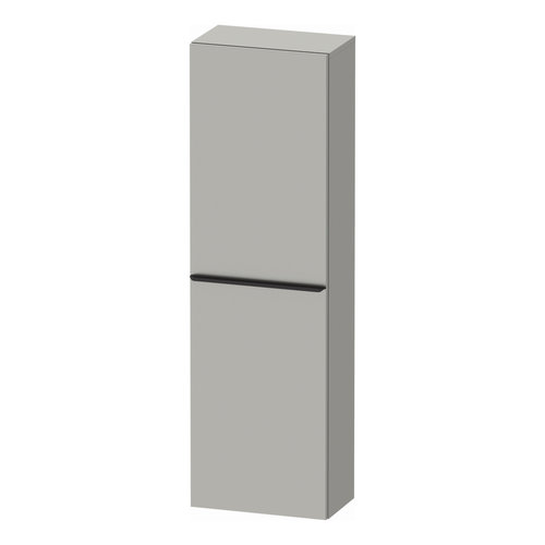 Hoge Kast Duravit D-Neo Kolomkast Wand 132 cm Rechtsdraaiend Mat Betongrijs 