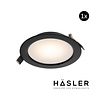 Häsler Inbouwspot Häsler Zamorra Incl. Fase Aansnijding Dimbaar 13.7 cm 8 Watt Warm Wit Zwart Set 10x