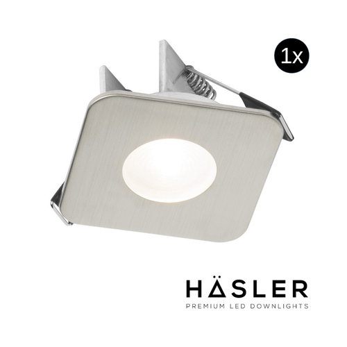 Inbouwspot Häsler Mallorca Incl. Fase Aansnijding Dimbaar 6,8 cm 4 Watt Helder Wit RVS Set 10x 