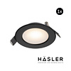 Häsler Inbouwspot Häsler Murcia Incl. Fase Aansnijding Dimbaar 9.2 cm 4 Watt Warm Wit Zwart Set 10x