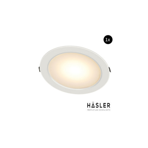 Inbouwspot Häsler Toledo Incl. Fase Aansnijding Dimbaar 13.7 cm 8 Watt Warm Wit Set 10x 