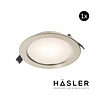Häsler Inbouwspot Häsler Volterra Incl. Fase Aansnijding Dimbaar 13.7 cm 8 Watt Warm Wit RVS Set 10x
