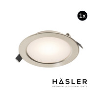 Inbouwspot Häsler Volterra Incl. Fase Aansnijding Dimbaar 13.7 cm 8 Watt Warm Wit RVS Set 10x