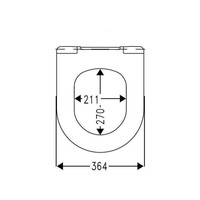 Toiletzitting Cedo Palm Beach Softclose Wit