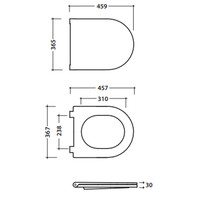 Closetzitting Globo Specials Softclose Wit