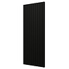 Designradiator Plieger Cavallino Retto Dubbel 2146 Watt Middenaansluiting 200x75,4 cm Mat Zwart