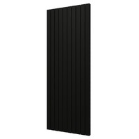 Designradiator Plieger Cavallino Retto Dubbel 2146 Watt Middenaansluiting 200x75,4 cm Mat Zwart