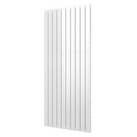 Designradiator Plieger Cavallino Retto Dubbel 1936 Watt Middenaansluiting 180x75,4 cm Mat Wit