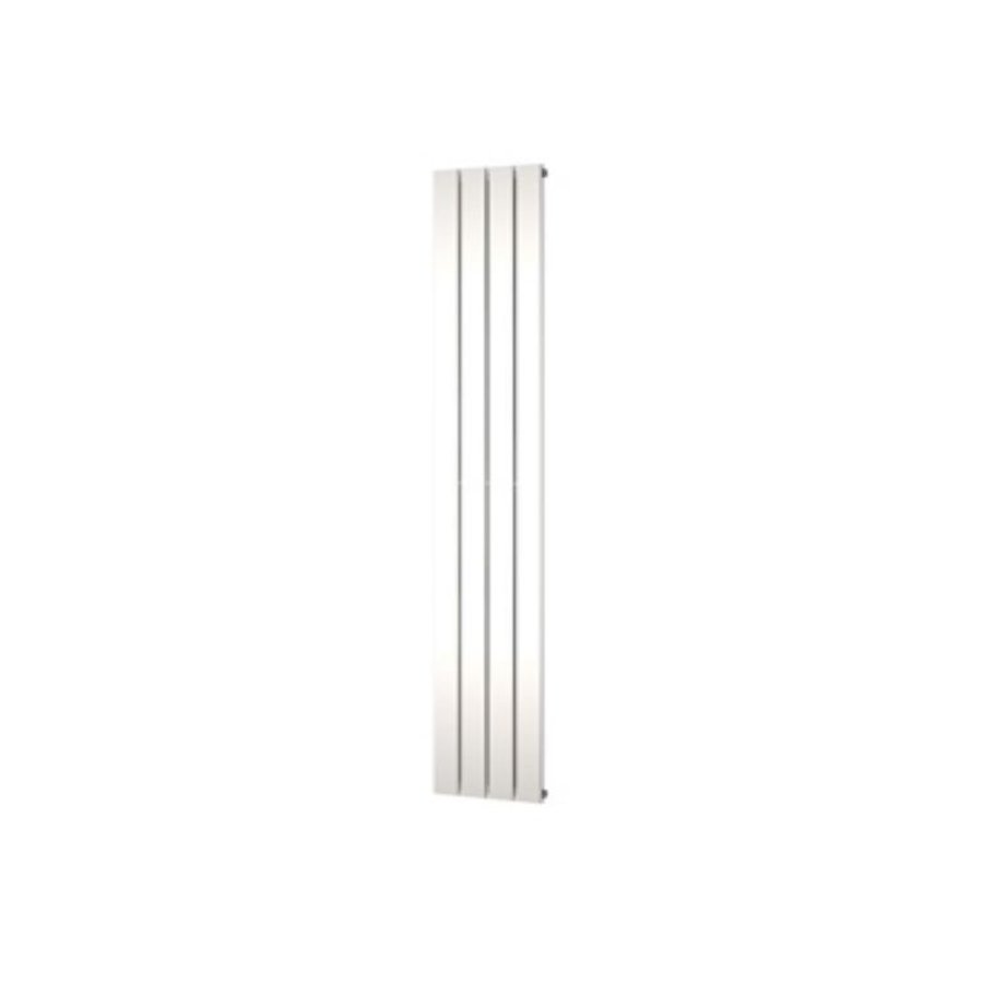 Designradiator Plieger Cavallino Retto Enkel 666 Watt Middenaansluiting 200x29,8 cm Zilver Metallic