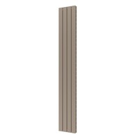 Designradiator Plieger Cavallino Retto Dubbel 905 Watt Middenaansluiting 200x29,8 cm Zandsteen