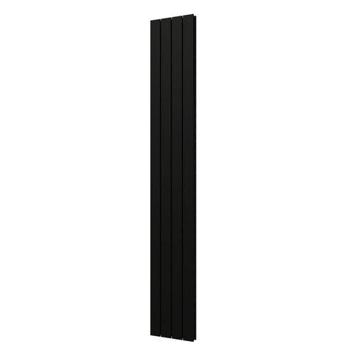 Designradiator Plieger Cavallino Retto Dubbel 905 Watt Middenaansluiting 200x29,8 cm Zwart 