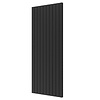 Designradiator Plieger Cavallino Retto Dubbel 2146 Watt Middenaansluiting 200x75,4 cm Black Graphite