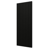 Designradiator Plieger Cavallino Retto Dubbel 2146 Watt Middenaansluiting 200x75,4 cm Zwart