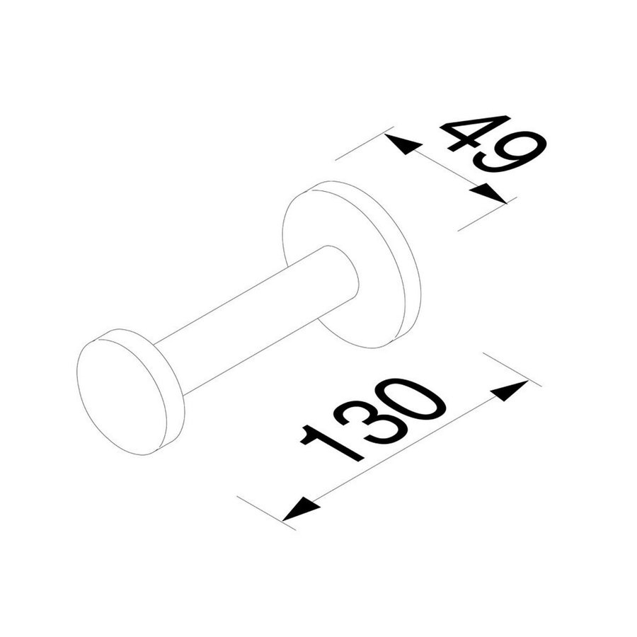 Reserverolhouder Geesa Nemox 13 cm Zwart