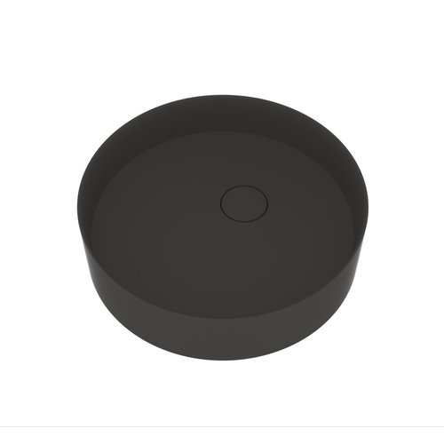 Opbouw Waskom Ideavit Solidfloat 40x40x12 cm Solid Surface Mat Grijs 