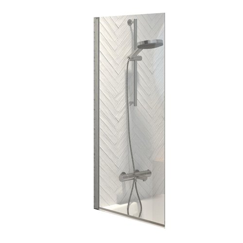 Badwand Sealskin Hooked Omkeerbaar 75x140 cm Zilver 