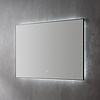 Sanilux Spiegel Sanilux Decor Met Indirecte LED Verlichting 120x70 cm Mat Zwart Incl. Spiegelverwarming