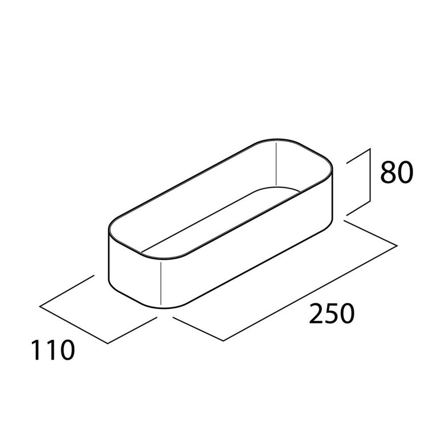 Wandrek Douchemand Tiger 2-Store 25 cm Zwart
