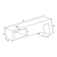 T-Koppelstuk Just Creating t.b.v. Stabilisatiestang Goud