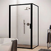 AQS Douchecabine Recta 80 cm met Nano Glas en Mat Zwart Profiel (ALLE MATEN)