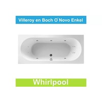 Ligbad Villeroy & Boch O.novo 180x80 cm Balboa Whirlpool systeem Enkel