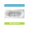 Villeroy en Boch Ligbad Villeroy & Boch O.novo 180x80 cm Balboa Whirlpool systeem Dubbel