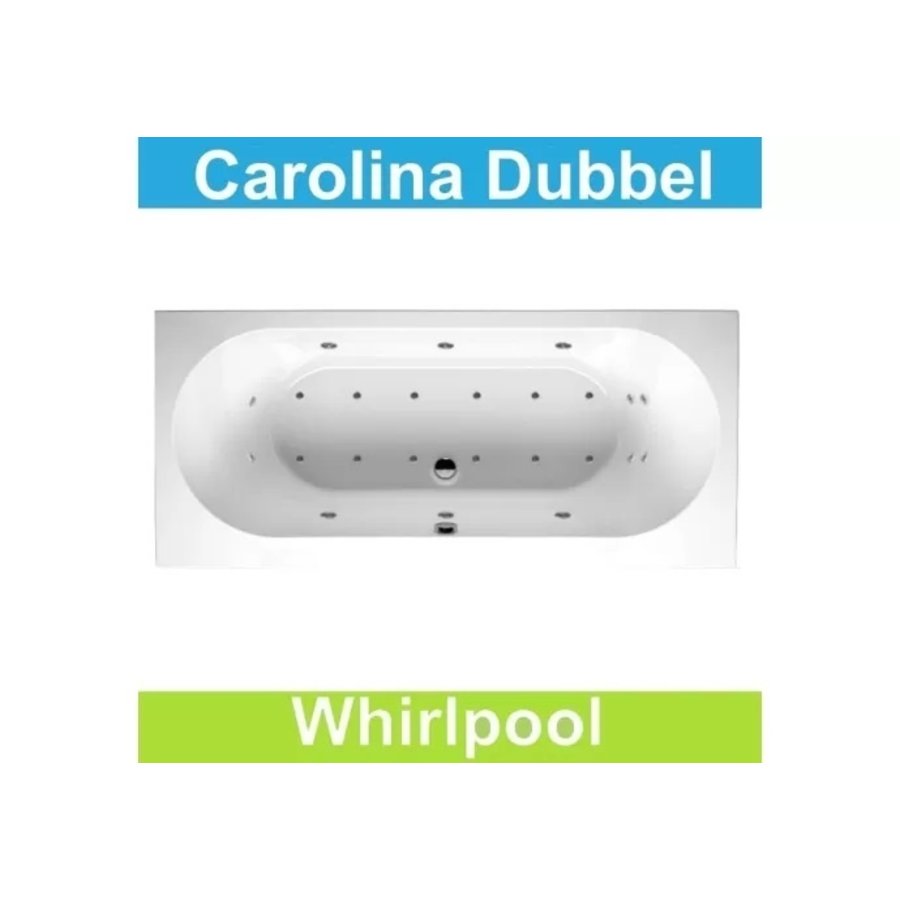 Ligbad Riho Carolina 190 x 80 cm Whirlpool Dubbel systeem