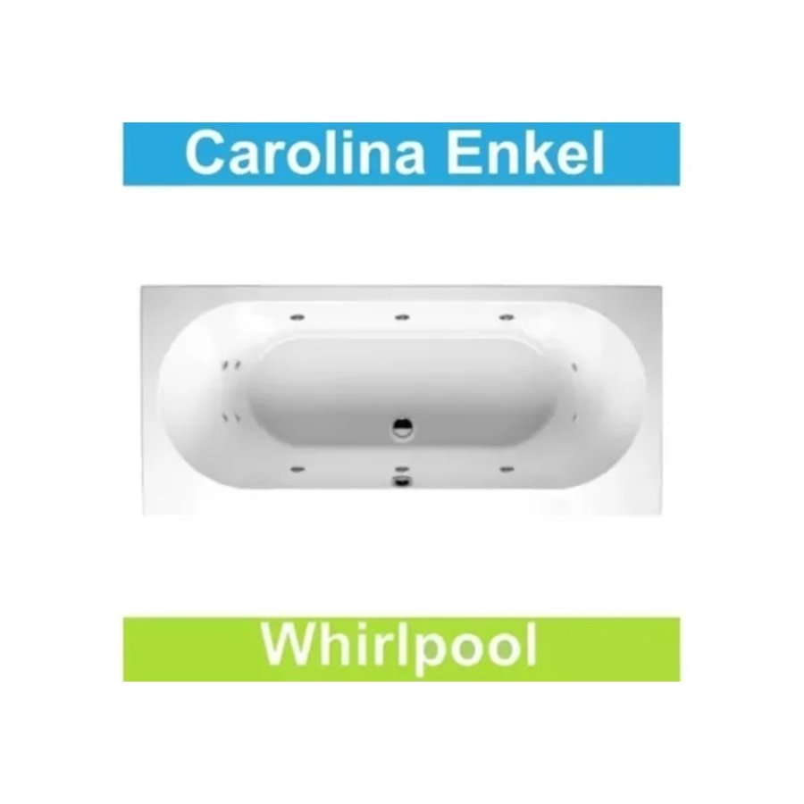 Ligbad Riho Carolina 180 x 80 cm Whirlpool Enkel systeem