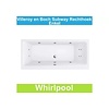 Villeroy en Boch Ligbad Villeroy & Boch Subway 180x80 cm Balboa Whirlpool systeem Enkel