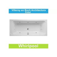 Ligbad Villeroy & Boch Architectura 190x90 cm Balboa Whirlpool systeem Enkel