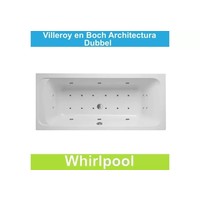 Ligbad Villeroy & Boch Architectura 190x90 cm Balboa Whirlpool systeem Dubbel