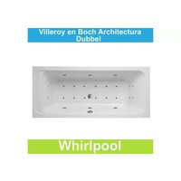 Ligbad Villeroy & Boch Architectura 190x90 cm Balboa Whirlpool systeem Dubbel