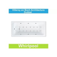 Ligbad Villeroy & Boch Architectura 170x70 cm Balboa Whirlpool systeem Dubbel